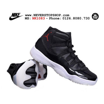 Nike Jordan 11 72-10 Leather Black White