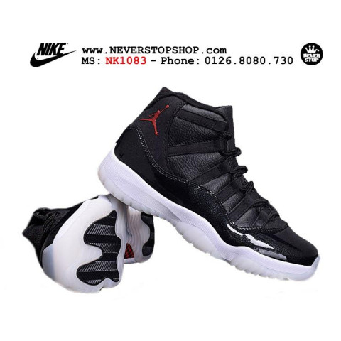 Nike Jordan 11 72-10 Leather Black White