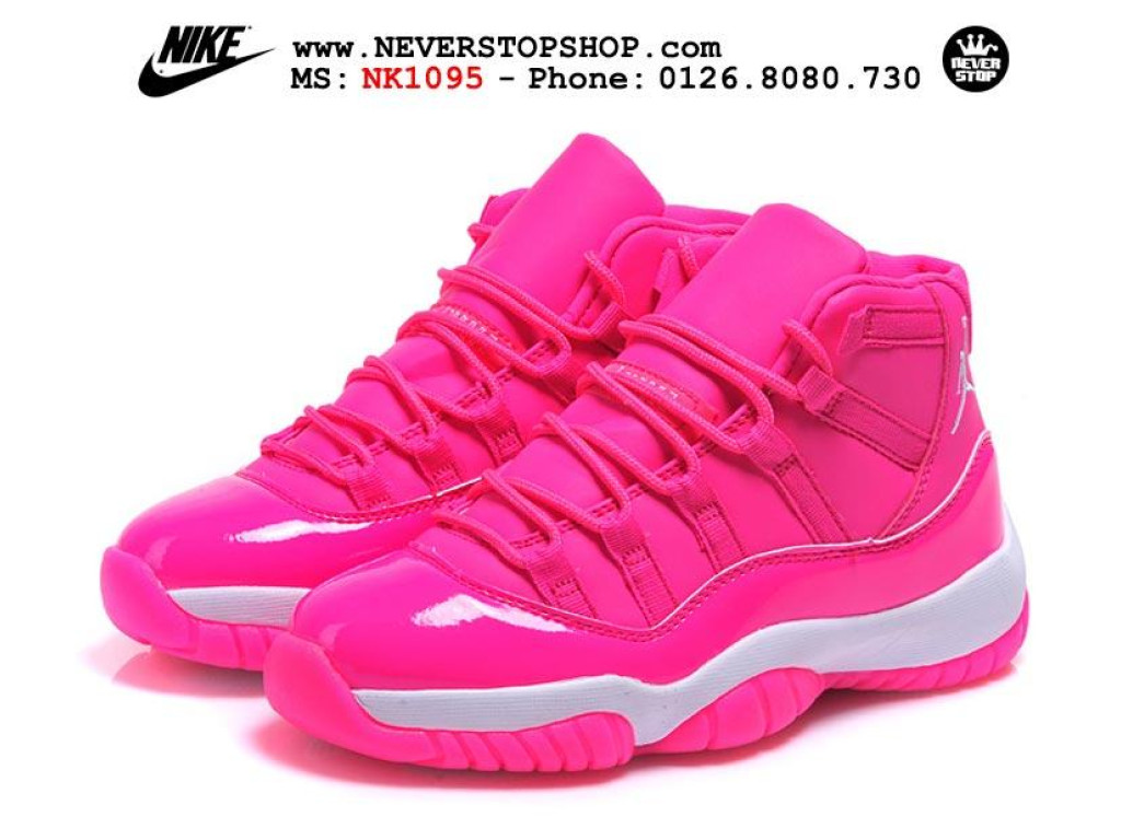 Giày Nike Jordan 11 Pink nam nữ hàng chuẩn sfake replica 1:1 real chính hãng giá rẻ tốt nhất tại NeverStopShop.com HCM
