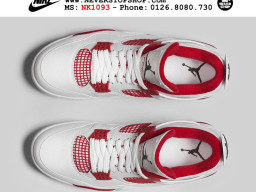 Giày Nike Jordan 4 Alternate 89 White Red nam nữ hàng chuẩn sfake replica 1:1 real chính hãng giá rẻ tốt nhất tại NeverStopShop.com HCM
