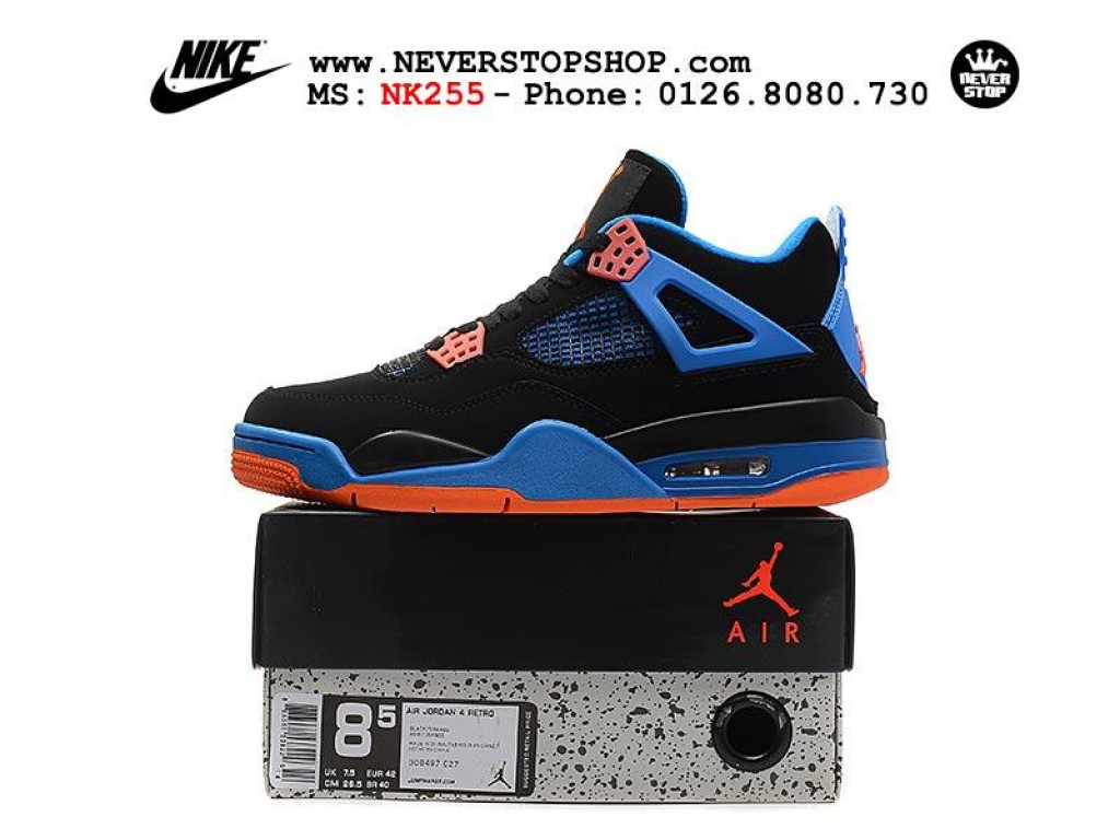 Giày Nike Jordan 4 CAVS nam nữ hàng chuẩn sfake replica 1:1 real chính hãng giá rẻ tốt nhất tại NeverStopShop.com HCM
