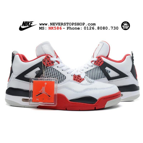 Nike Jordan 4 Fire Red White