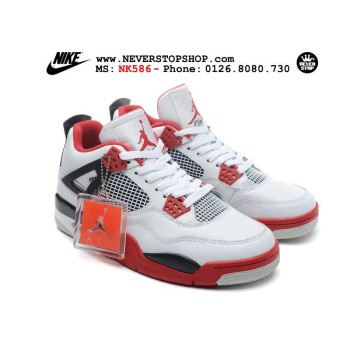 Nike Jordan 4 Fire Red White