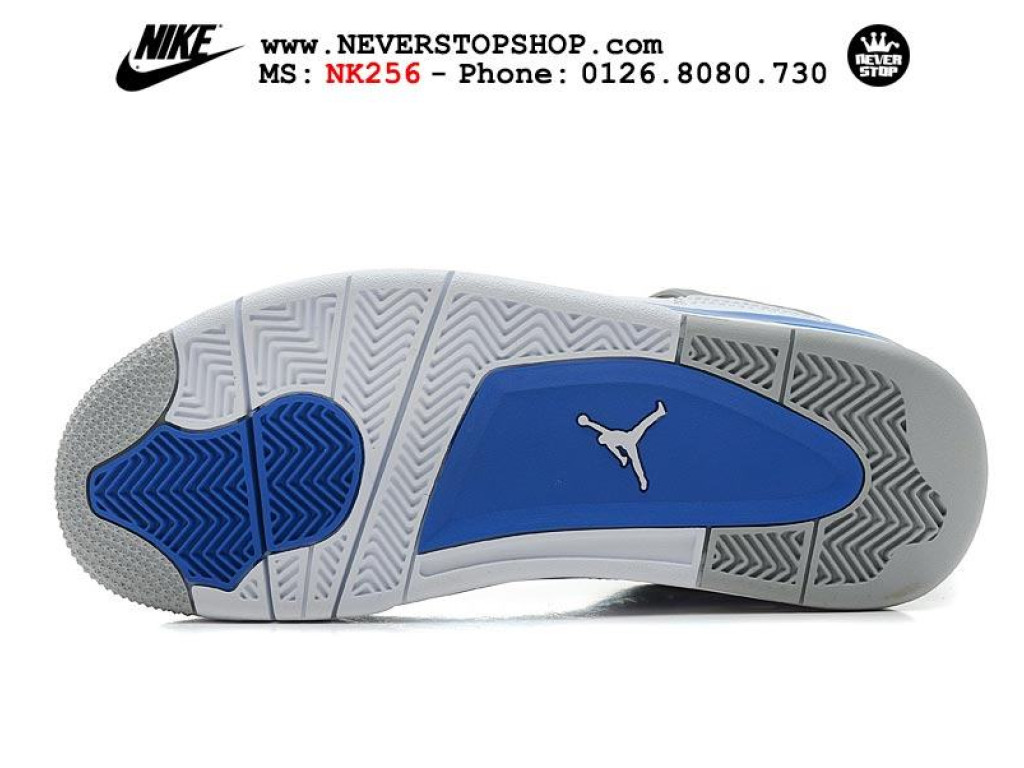 Giày Nike Jordan 4 Military Blue nam nữ hàng chuẩn sfake replica 1:1 real chính hãng giá rẻ tốt nhất tại NeverStopShop.com HCM