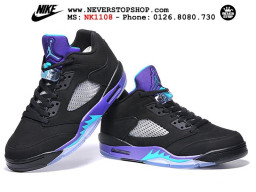 Giày Nike Jordan 5 Low Black Purple nam nữ hàng chuẩn sfake replica 1:1 real chính hãng giá rẻ tốt nhất tại NeverStopShop.com HCM