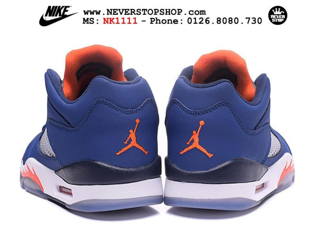 Giày Nike Jordan 5 Low Knicks nam nữ hàng chuẩn sfake replica 1:1 real chính hãng giá rẻ tốt nhất tại NeverStopShop.com HCM