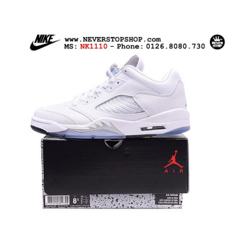 Nike Jordan 5 Low Metallic White
