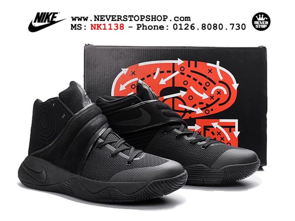 Giày Nike Kyrie 2 Triple Black nam nữ hàng chuẩn sfake replica 1:1 real chính hãng giá rẻ tốt nhất tại NeverStopShop.com HCM