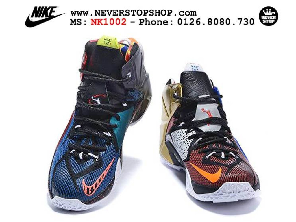 Giày Nike Lebron 12 What The Lebron nam nữ hàng chuẩn sfake replica 1:1 real chính hãng giá rẻ tốt nhất tại NeverStopShop.com HCM