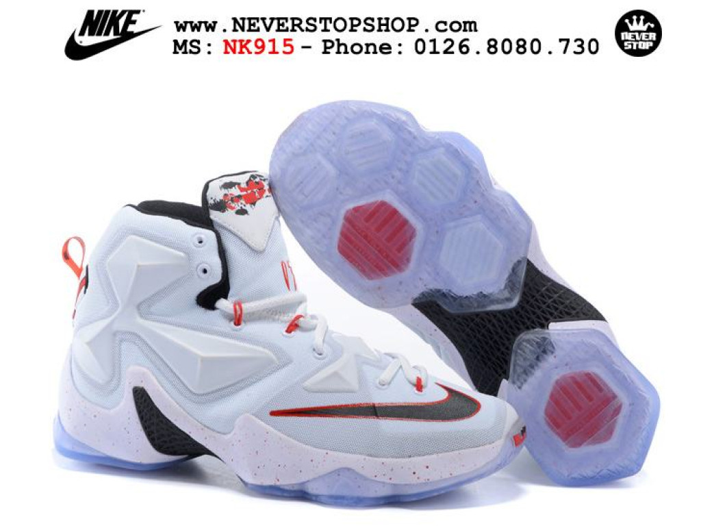Giày Nike Lebron 13 White nam nữ hàng chuẩn sfake replica 1:1 real chính hãng giá rẻ tốt nhất tại NeverStopShop.com HCM