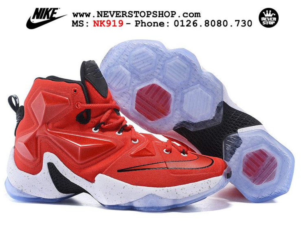 Giày Nike Lebron 13 Red nam nữ hàng chuẩn sfake replica 1:1 real chính hãng giá rẻ tốt nhất tại NeverStopShop.com HCM