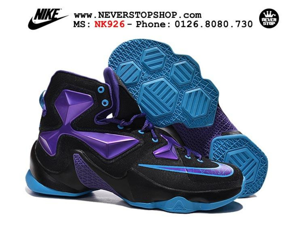Giày Nike Lebron 13 Black Purple nam nữ hàng chuẩn sfake replica 1:1 real chính hãng giá rẻ tốt nhất tại NeverStopShop.com HCM