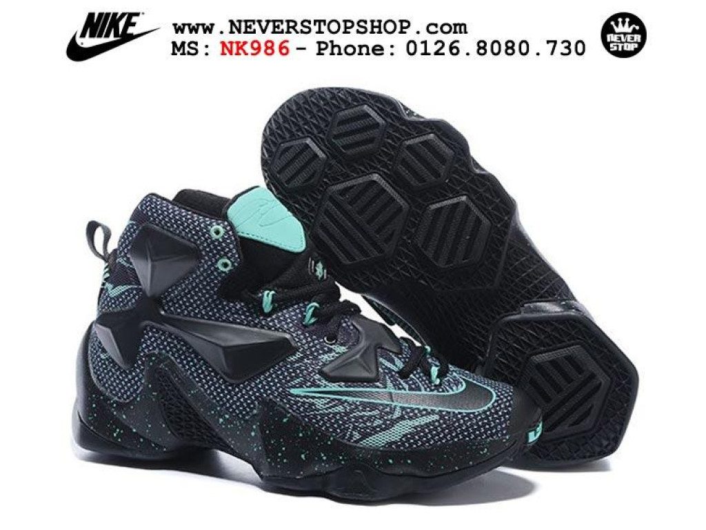 Giày bóng rổ NIKE LEBRON 13 BLACK PATTERN siêu ngầu,