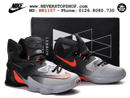 Giày Nike Lebron 13 Wolf Grey nam nữ hàng chuẩn sfake replica 1:1 real chính hãng giá rẻ tốt nhất tại NeverStopShop.com HCM
