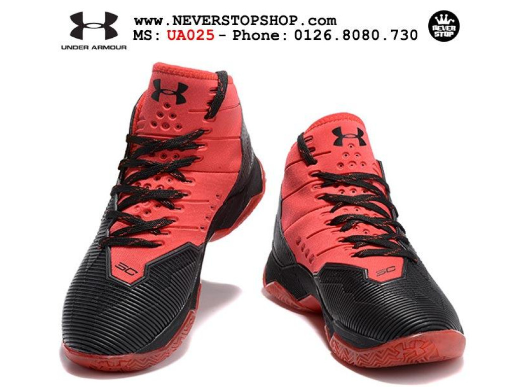 Giày Under Armour Curry 2.5 Black Red nam nữ hàng chuẩn sfake replica 1:1 real chính hãng giá rẻ tốt nhất tại NeverStopShop.com HCM