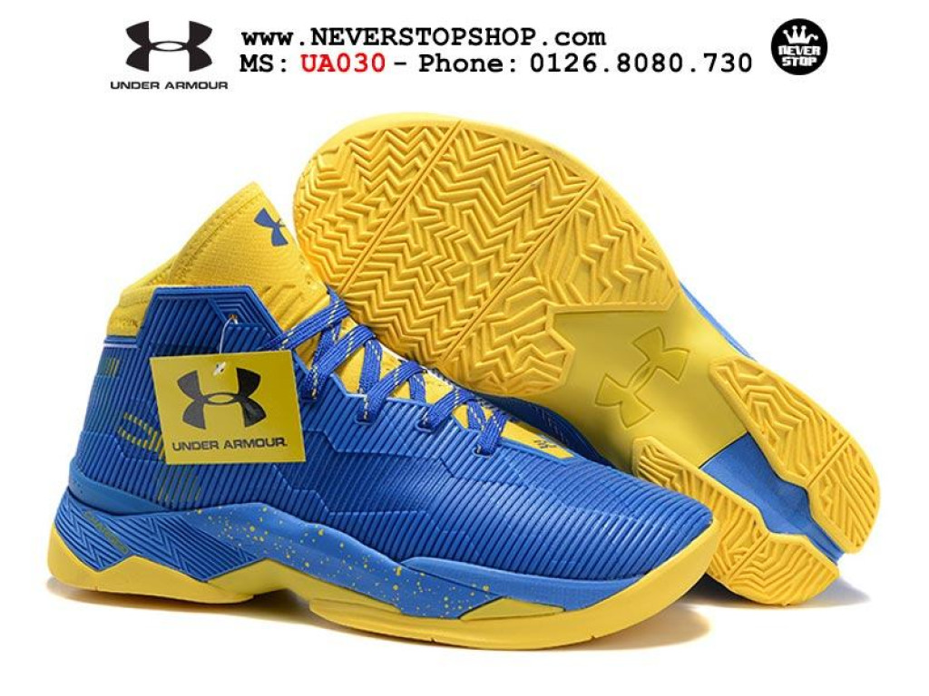 Chuyên giày bóng rổ UNDER ARMOUR CURRY  Blue Yellow ...