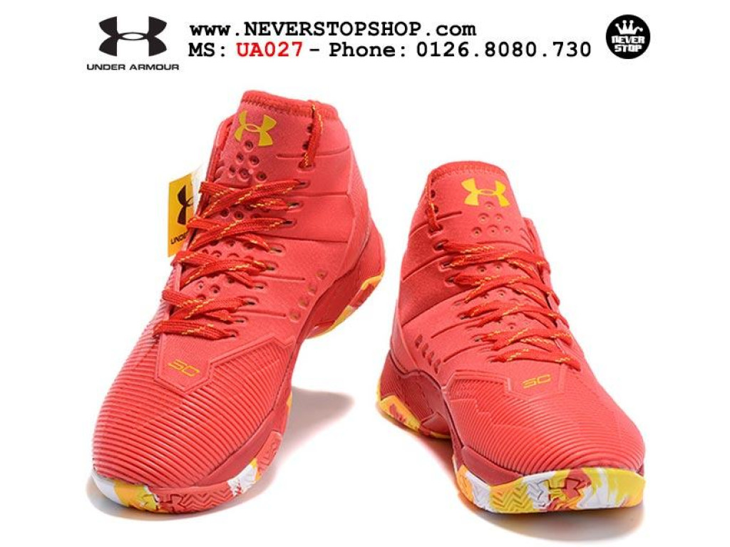 Giày Under Armour Curry 2.5 Red Yellow nam nữ hàng chuẩn sfake replica 1:1 real chính hãng giá rẻ tốt nhất tại NeverStopShop.com HCM