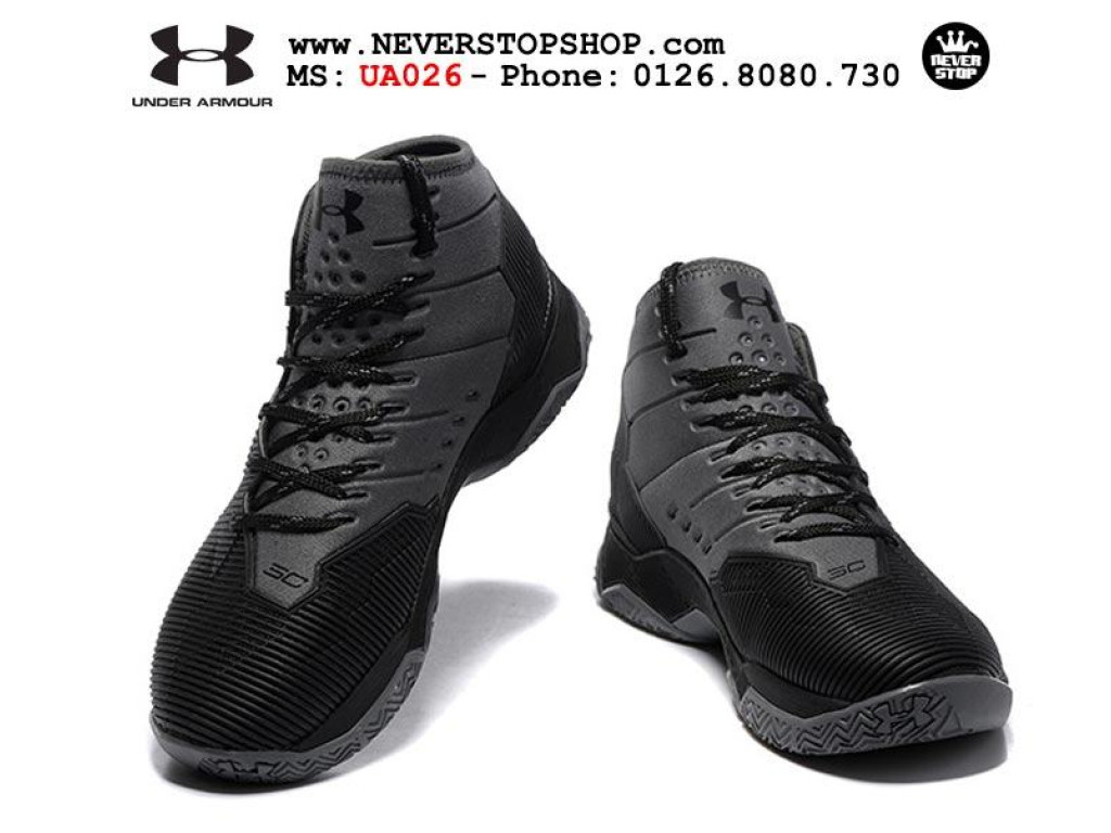 Giày Under Armour Curry 2.5 Triple Black nam nữ hàng chuẩn sfake replica 1:1 real chính hãng giá rẻ tốt nhất tại NeverStopShop.com HCM