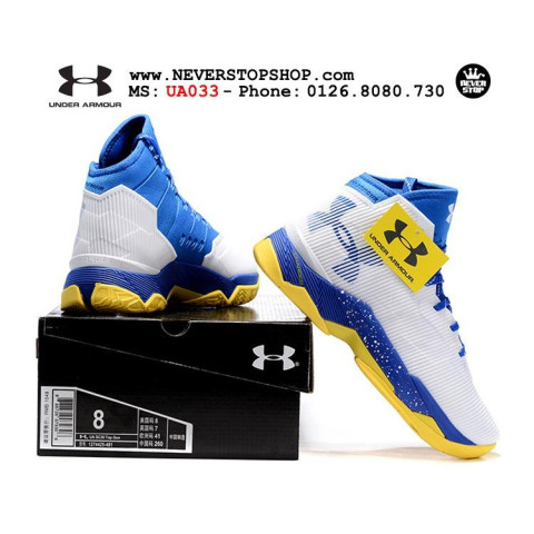 Under Armour Curry 2.5 White Blue Yellow