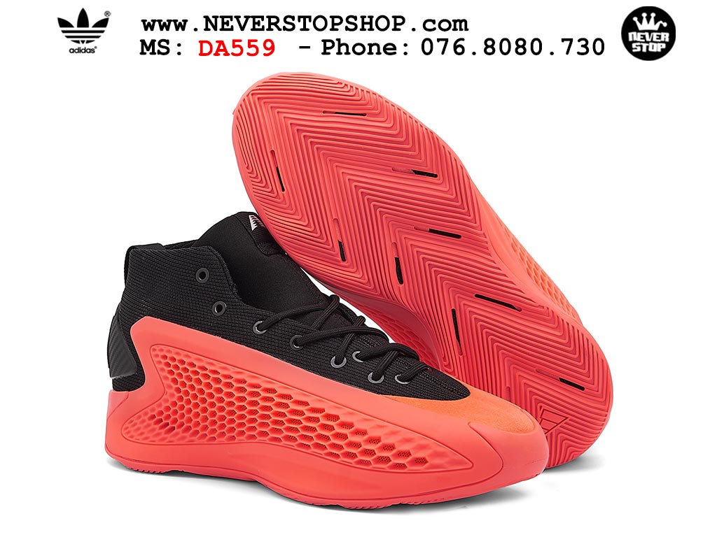 Giày bóng rổ cổ cao Adidas AE 1 Đỏ Đen nam nữ hàng đẹp siêu cấp replica 1:1 như chính hãng real giá rẻ tại NeverStop Sneaker Shop HCM