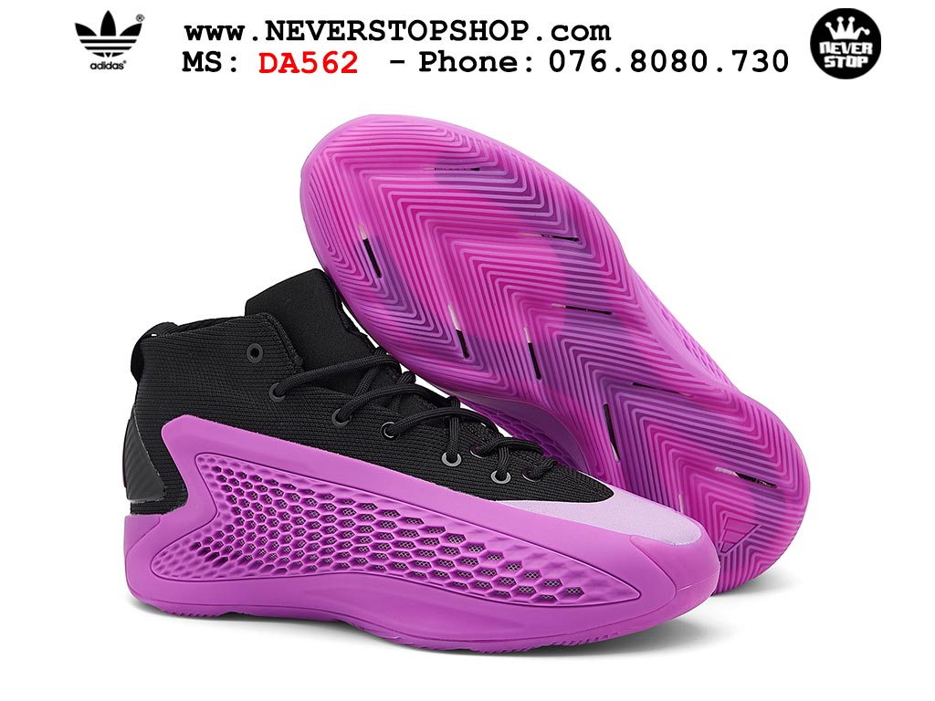 Giày bóng rổ cổ cao Adidas AE 1 Tím Đen nam nữ hàng đẹp siêu cấp replica 1:1 như chính hãng real giá rẻ tại NeverStop Sneaker Shop HCM