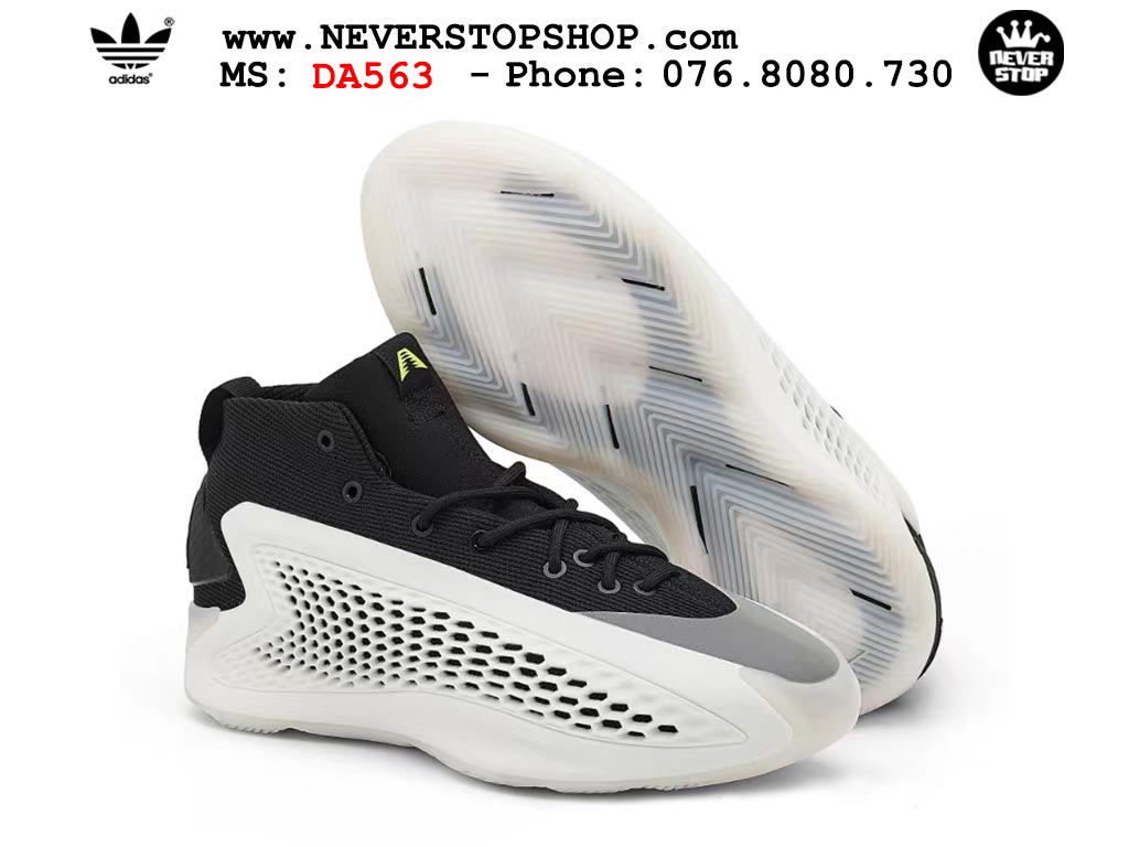 Giày bóng rổ cổ cao Adidas AE 1 Trắng Đen nam nữ hàng đẹp siêu cấp replica 1:1 như chính hãng real giá rẻ tại NeverStop Sneaker Shop HCM