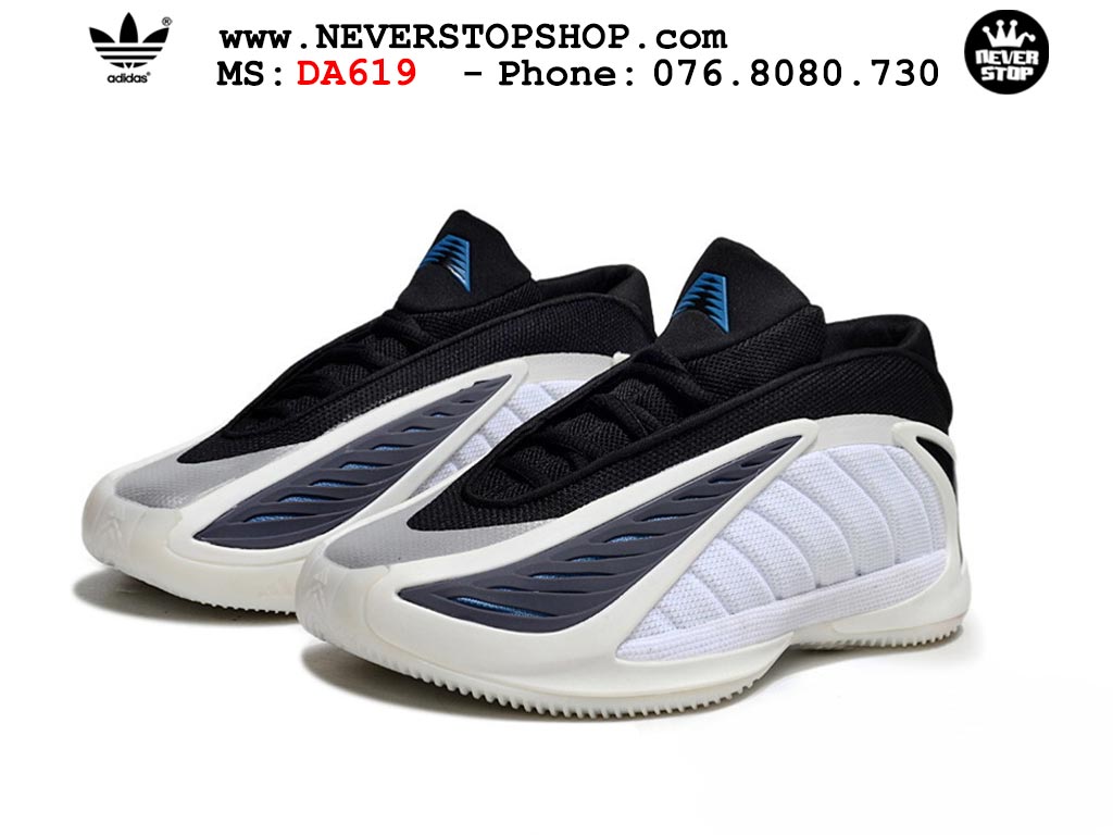 Giày bóng rổ cổ cao Adidas AE 2 Trắng Đen nam nữ hàng đẹp siêu cấp replica 1:1 như chính hãng real giá rẻ tại NeverStop Sneaker Shop HCM
