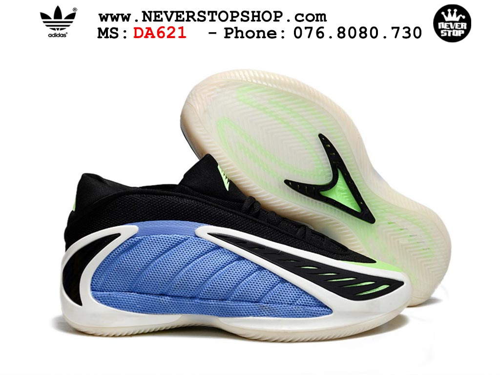 Giày bóng rổ cổ cao Adidas AE 2 Xanh Da Trời Đen nam nữ hàng đẹp siêu cấp replica 1:1 như chính hãng real giá rẻ tại NeverStop Sneaker Shop HCM