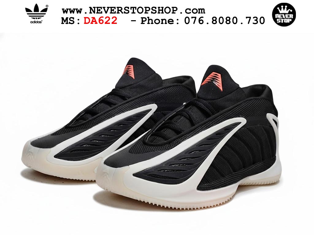 Giày bóng rổ cổ cao Adidas AE 2 Đen Trắng nam nữ hàng đẹp siêu cấp replica 1:1 như chính hãng real giá rẻ tại NeverStop Sneaker Shop HCM