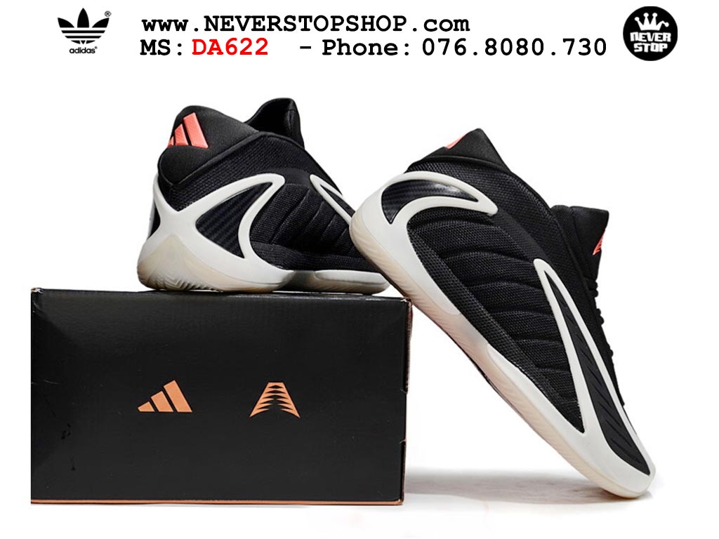 Giày bóng rổ cổ cao Adidas AE 2 Đen Trắng nam nữ hàng đẹp siêu cấp replica 1:1 như chính hãng real giá rẻ tại NeverStop Sneaker Shop HCM