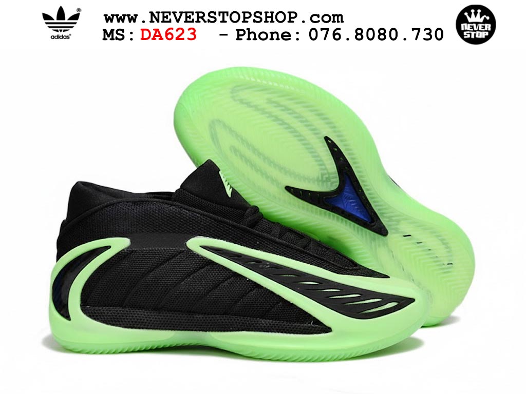 Giày bóng rổ cổ cao Adidas AE 2 Đen Xanh Lá nam nữ hàng đẹp siêu cấp replica 1:1 như chính hãng real giá rẻ tại NeverStop Sneaker Shop HCM