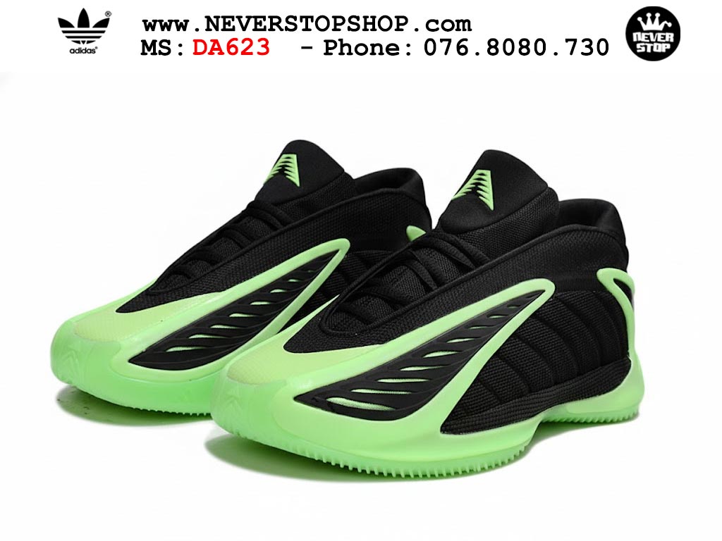 Giày bóng rổ cổ cao Adidas AE 2 Đen Xanh Lá nam nữ hàng đẹp siêu cấp replica 1:1 như chính hãng real giá rẻ tại NeverStop Sneaker Shop HCM