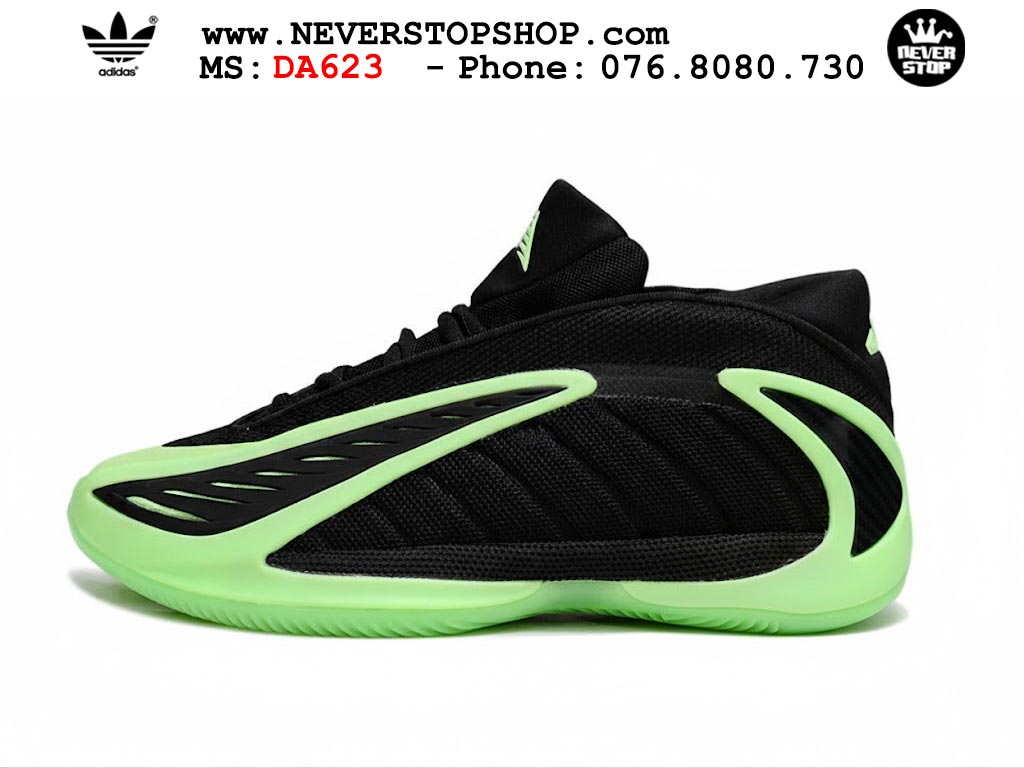 Giày bóng rổ cổ cao Adidas AE 2 Đen Xanh Lá nam nữ hàng đẹp siêu cấp replica 1:1 như chính hãng real giá rẻ tại NeverStop Sneaker Shop HCM