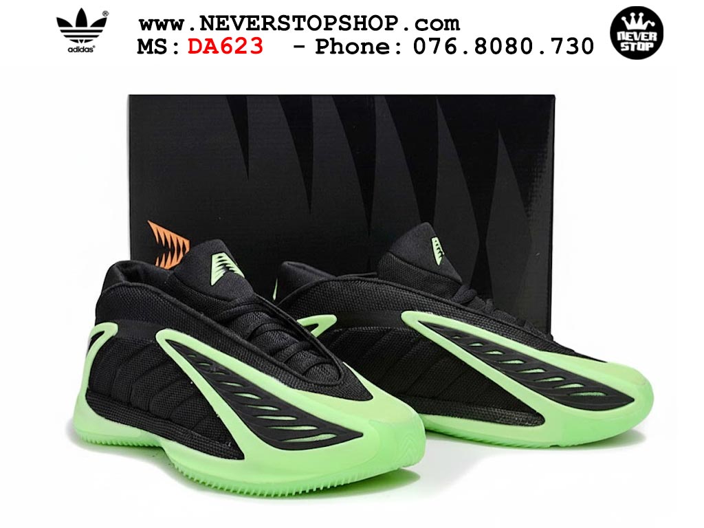 Giày bóng rổ cổ cao Adidas AE 2 Đen Xanh Lá nam nữ hàng đẹp siêu cấp replica 1:1 như chính hãng real giá rẻ tại NeverStop Sneaker Shop HCM