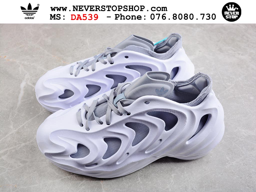 Giày thể thao Adidas AdiFOM Q Trắng Xám nam nữ hàng đẹp sfake replica 1:1 như chính hãng real giá rẻ tại NeverStop Sneaker Shop HCM