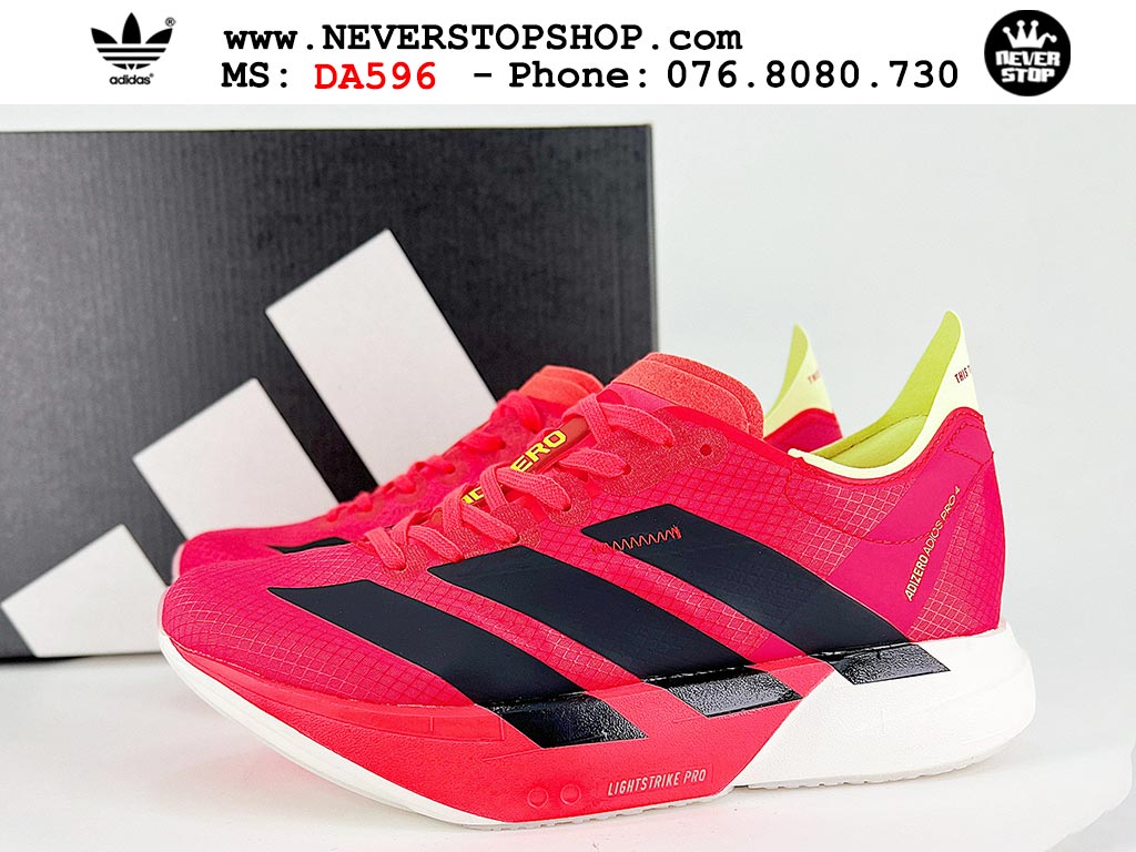 Giày thể thao nam nữ ADIDAS ADIZERO ADIOS PRO 4 RED BLACK WHITE mẫu mới nhất êm chân siêu nhẹ hàng chuẩn replica 1:1 siêu cấp, giá rẻ tốt nhất quận 3 HCM tại NeverStop Sneaker Shop” longdesc=