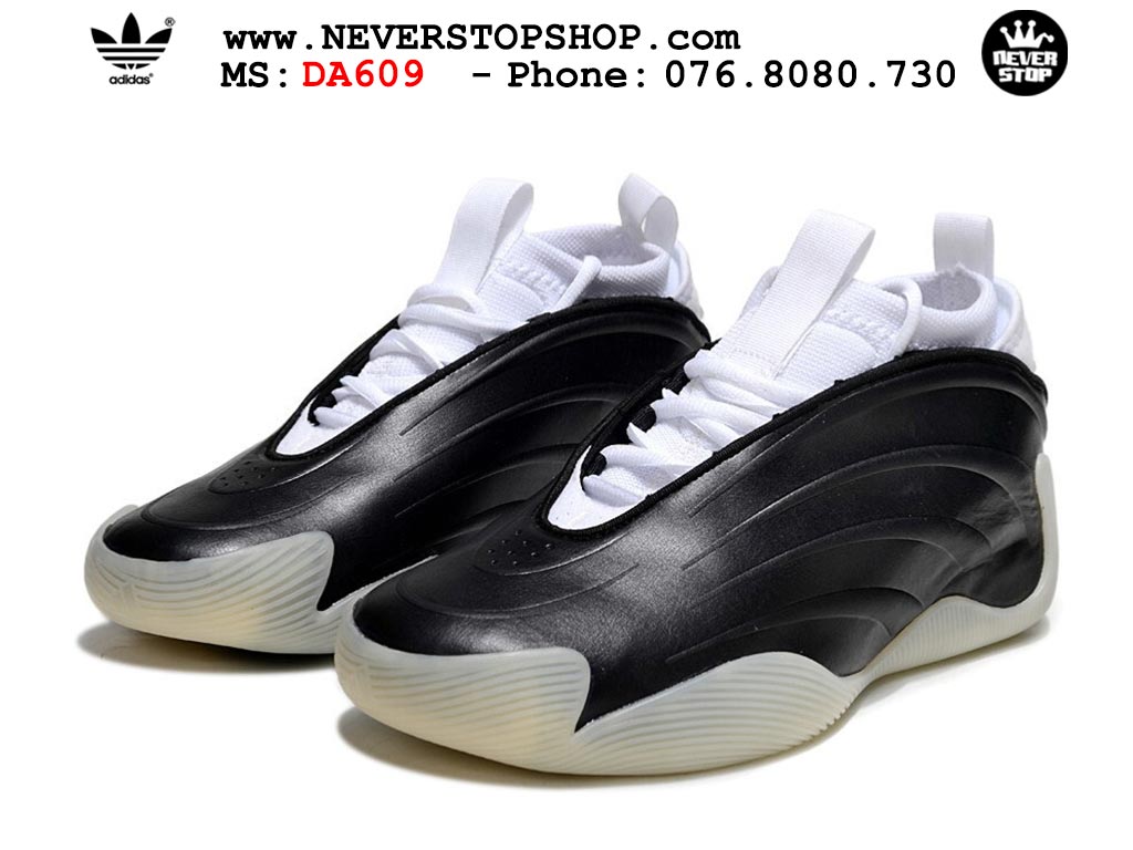 Giày thể thao bóng rổ Adidas Harden Vol 9 Đen Trắng nam nữ hàng đẹp siêu cấp replica 1:1 như chính hãng real giá rẻ tại NeverStop Sneaker Shop HCM