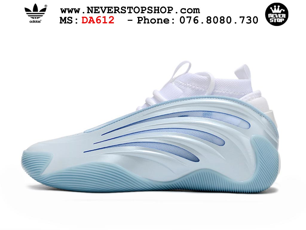 Giày thể thao bóng rổ Adidas Harden Vol 9 Trắng Xanh Da Trời nam nữ hàng đẹp siêu cấp replica 1:1 như chính hãng real giá rẻ tại NeverStop Sneaker Shop HCM