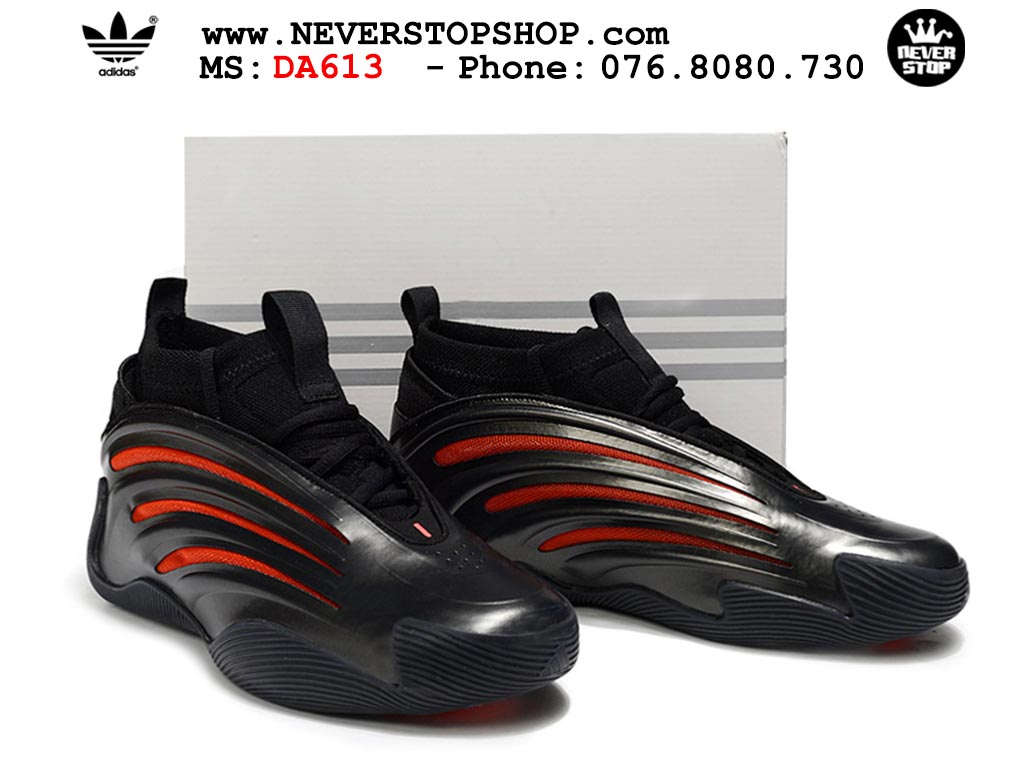 Giày thể thao bóng rổ Adidas Harden Vol 9 Đen Đỏ nam nữ hàng đẹp siêu cấp replica 1:1 như chính hãng real giá rẻ tại NeverStop Sneaker Shop HCM