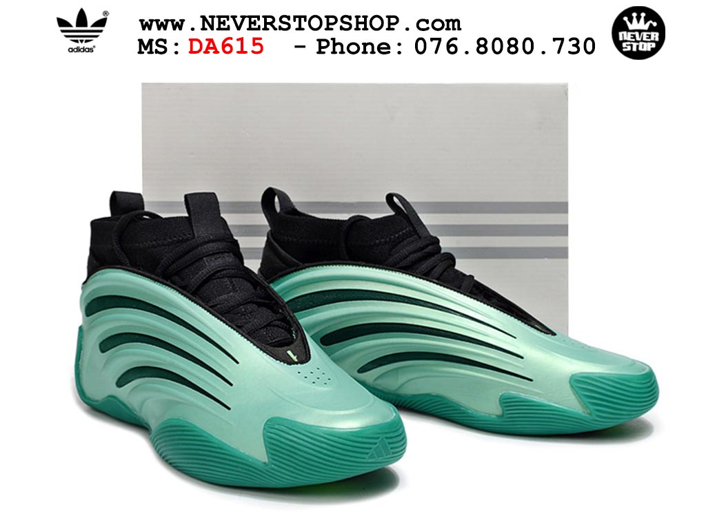 Giày thể thao bóng rổ Adidas Harden Vol 9 Xanh Ngọc Đen nam nữ hàng đẹp siêu cấp replica 1:1 như chính hãng real giá rẻ tại NeverStop Sneaker Shop HCM