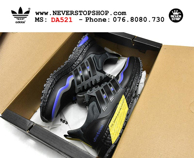 Giày chạy bộ Adidas Ultra Boost 4.0 Đen Tím Vàng nam nữ hàng đẹp sfake replica 1:1 giá rẻ tại NeverStop Sneaker Shop Quận 3 HCM
