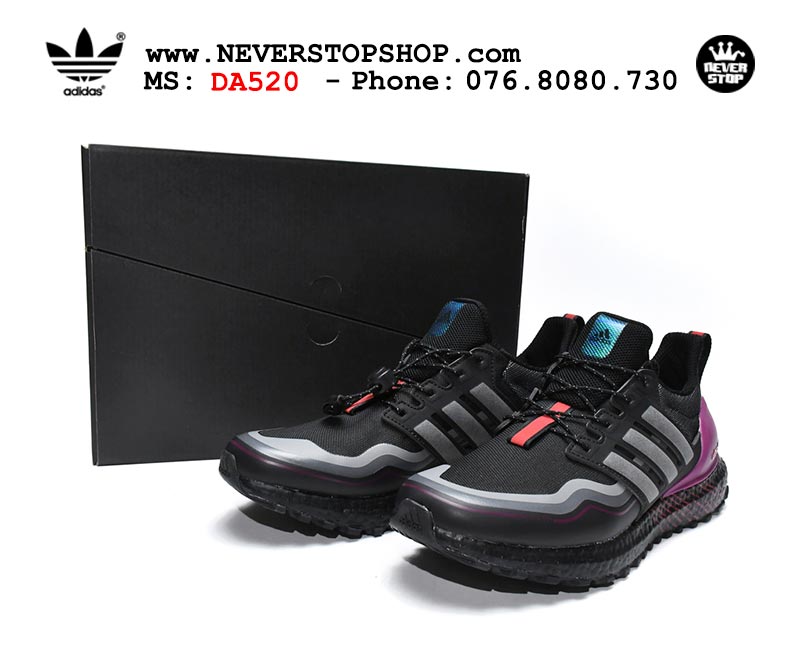 Giày chạy bộ Adidas Ultra Boost 4.0 Đen Tím nam nữ hàng đẹp sfake replica 1:1 giá rẻ tại NeverStop Sneaker Shop Quận 3 HCM
