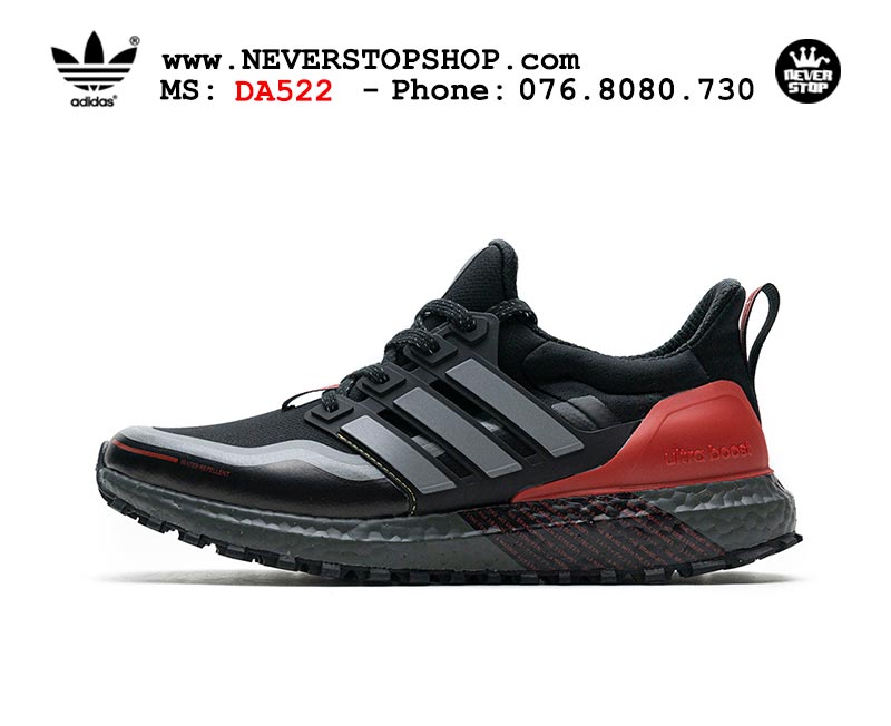 Giày chạy bộ Adidas Ultra Boost 4.0 Đen Đỏ nam nữ hàng đẹp sfake replica 1:1 giá rẻ tại NeverStop Sneaker Shop Quận 3 HCM