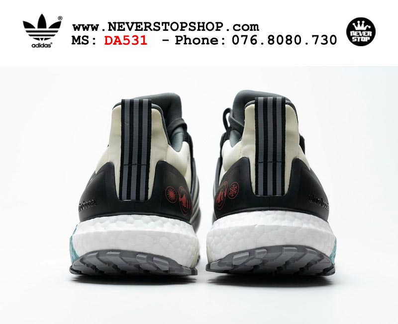 Giày chạy bộ Adidas Ultra Boost 4.0 Xám Trắng Xanh nam nữ hàng đẹp sfake replica 1:1 giá rẻ tại NeverStop Sneaker Shop Quận 3 HCM