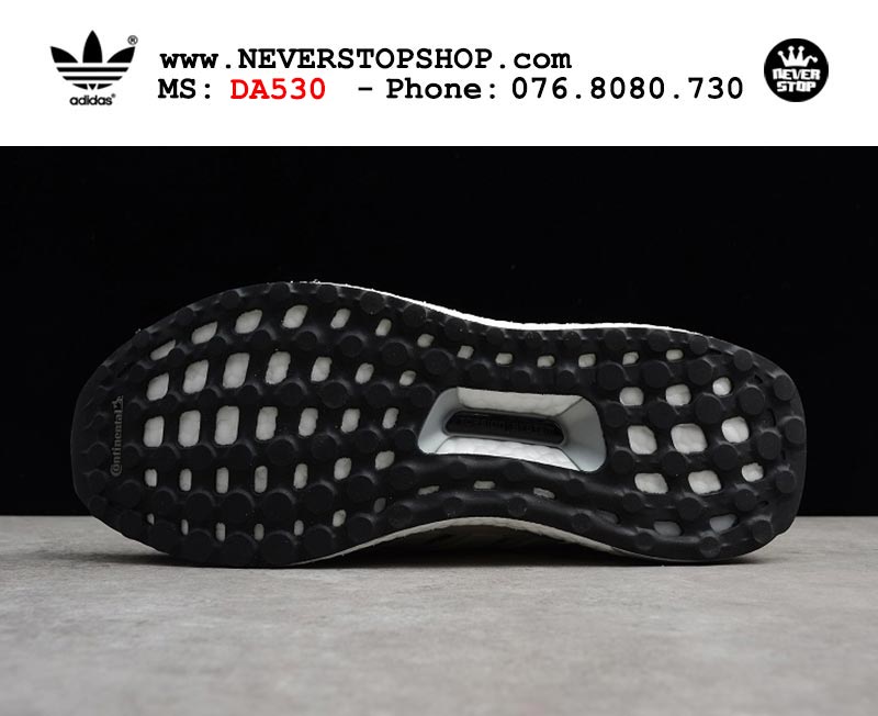 Giày chạy bộ Adidas Ultra Boost 4.0 Xám Trắng nam nữ hàng đẹp sfake replica 1:1 giá rẻ tại NeverStop Sneaker Shop Quận 3 HCM
