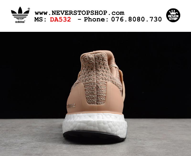 Giày chạy bộ Adidas Ultra Boost 4.0 Hồng Trắng nam nữ hàng đẹp sfake replica 1:1 giá rẻ tại NeverStop Sneaker Shop Quận 3 HCM