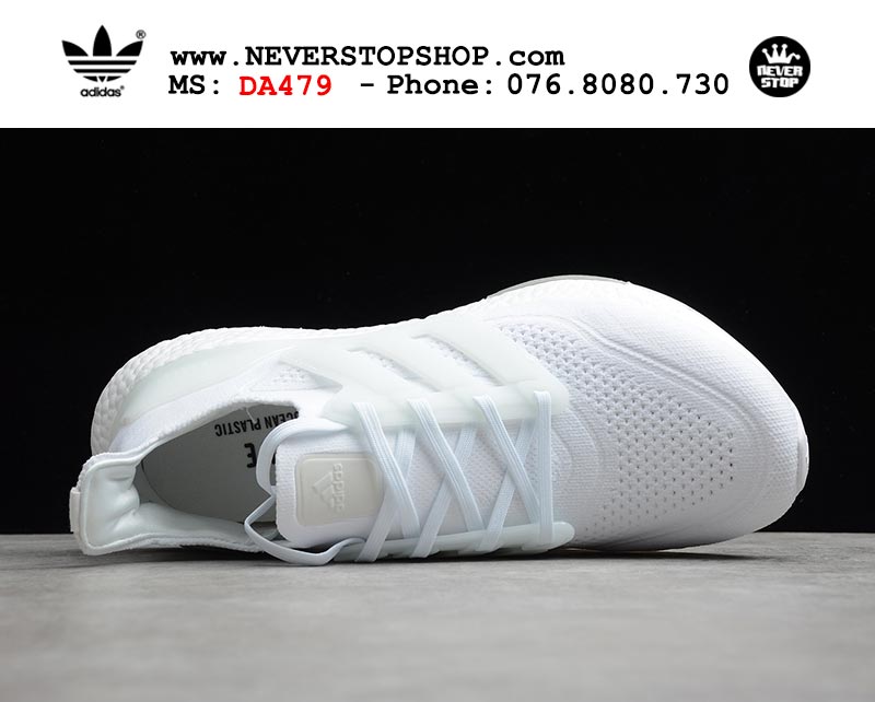 Giày chạy bộ Adidas Ultra Boost 7.0 Trắng Full nam nữ hàng đẹp sfake replica 1:1 giá rẻ tại NeverStop Sneaker Shop Quận 3 HCM