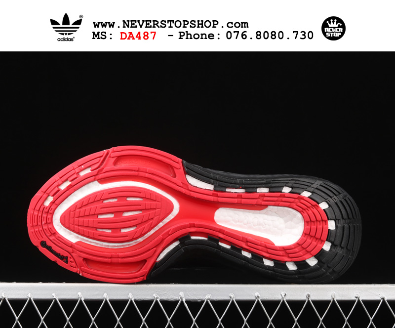 Giày chạy bộ Adidas Ultra Boost 7.0 Đen Đỏ nam nữ hàng đẹp sfake replica 1:1 giá rẻ tại NeverStop Sneaker Shop Quận 3 HCM
