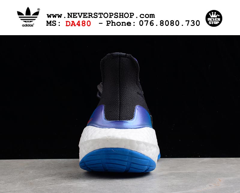 Giày chạy bộ Adidas Ultra Boost 7.0 Đen Xanh nam nữ hàng đẹp sfake replica 1:1 giá rẻ tại NeverStop Sneaker Shop Quận 3 HCM