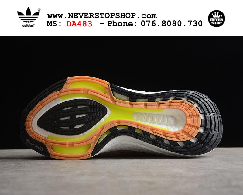 Giày chạy bộ Adidas Ultra Boost 7.0 Đen Nâu nam nữ hàng đẹp sfake replica 1:1 giá rẻ tại NeverStop Sneaker Shop Quận 3 HCM